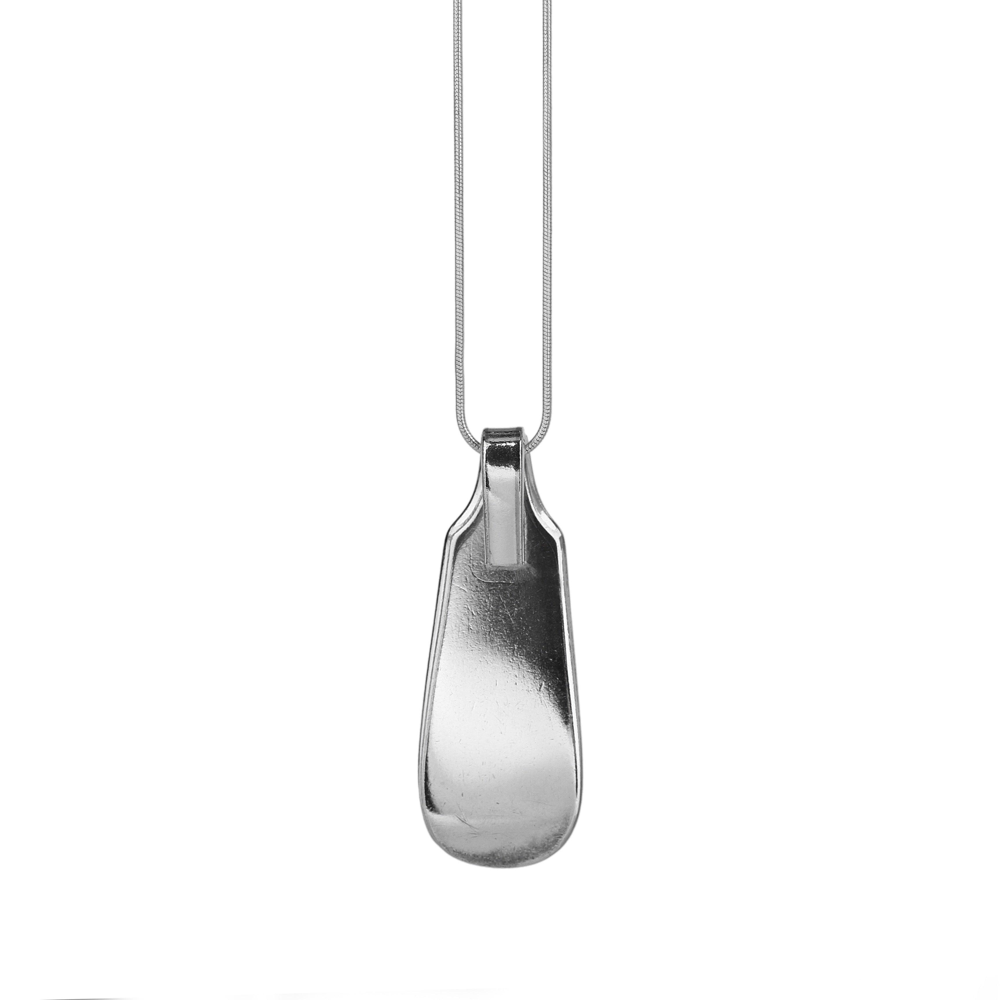 23rd Wedding Anniversary - Silver Plated Fiddle Pendant - RACHEL SHRIEVES DESIGN