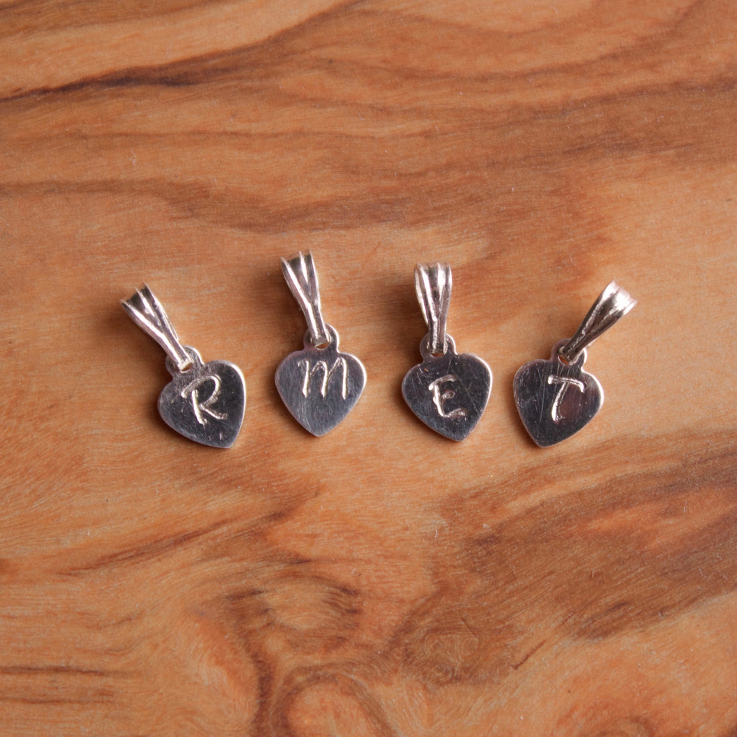 Personalised initial charms 