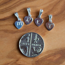 Load image into Gallery viewer, hand stamped letter charms
