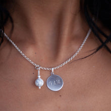 Load image into Gallery viewer, Round Disc &amp; Birthstone Necklace
