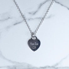 Load image into Gallery viewer, Heart Engraved &amp; Birthstone Necklace
