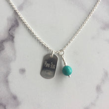 Load image into Gallery viewer, Tag &amp; Birthstone Necklace
