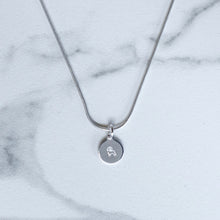 Load image into Gallery viewer, Tiny Initial &amp; Birthstone Necklace
