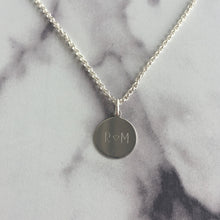 Load image into Gallery viewer, Round Disc Engraved Necklace
