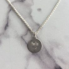Load image into Gallery viewer, Round Disc Engraved Necklace
