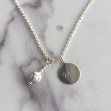 Load image into Gallery viewer, Round Disc &amp; Birthstone Necklace

