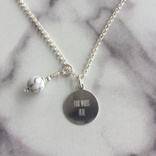 Load image into Gallery viewer, Round Disc &amp; Birthstone Necklace
