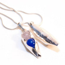 Load image into Gallery viewer, Mother&#39;s Day - Two Peas In A Pod - Engraved Initials &amp; Any Birthstone Combination
